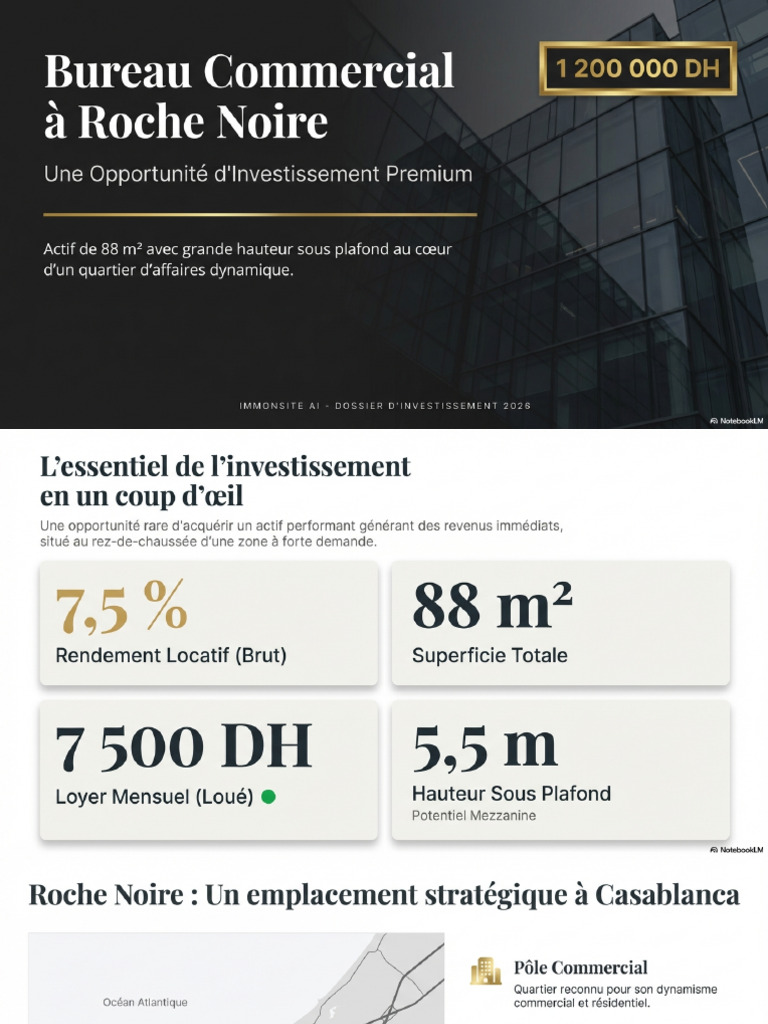 Rendement Roche Noire Bureau Commercial | PDF
