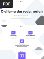 Resumo do Documentário Dilema das Redes | PDF