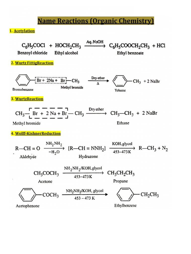 Name Reaction | PDF