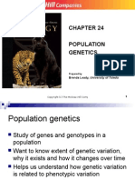 Population Genetics: Brenda Leady, University of Toledo