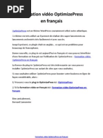 Download Formation vido OptimizePress en franais by Bernard Lamonnier SN101042627 doc pdf