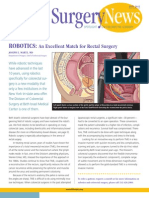 Surgery News Summer 2012 Newsletter - Spotlight On Colorectal Surgery