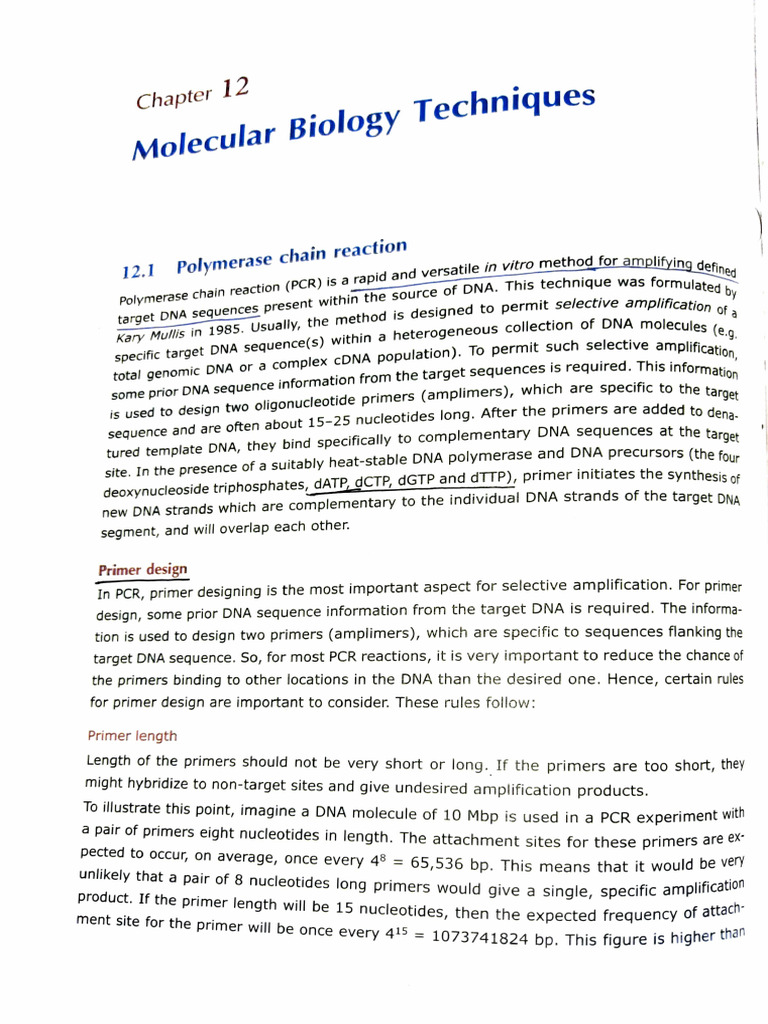 PCR (1) | PDF | Primer (Molecular Biology) | Polymerase Chain Reaction