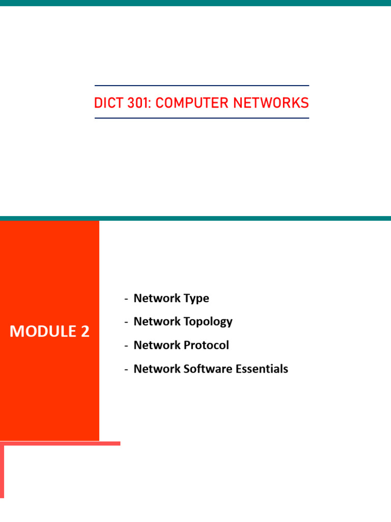 Dict 301 - Computer Networks (L-2) | PDF | Computer Network | Internet ...