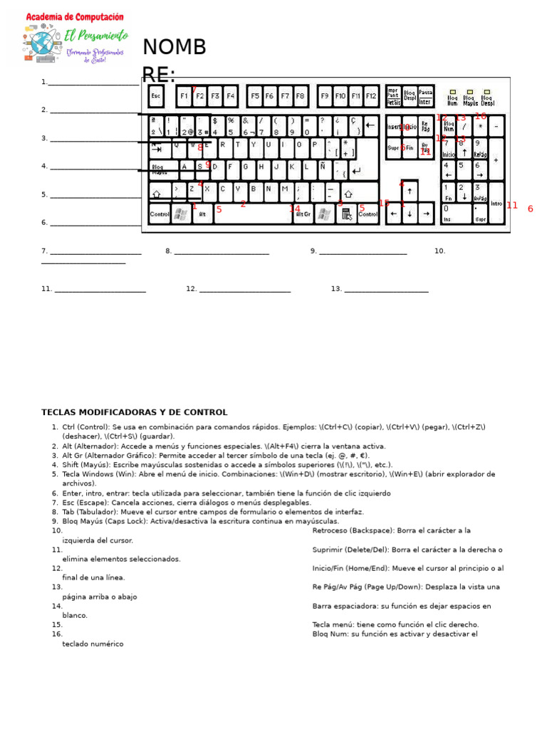 Teclado y Teclas Especiales | PDF | Software | Software del sistema