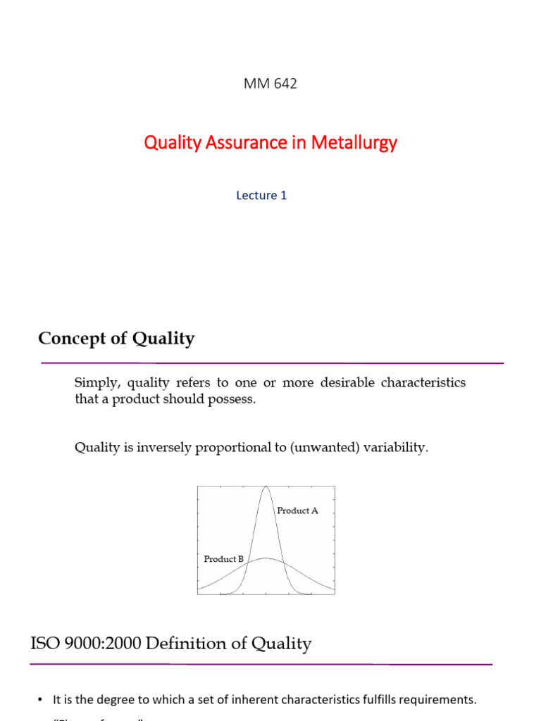 Quality Assurance Till 8 | PDF | Six Sigma | Quality Assurance