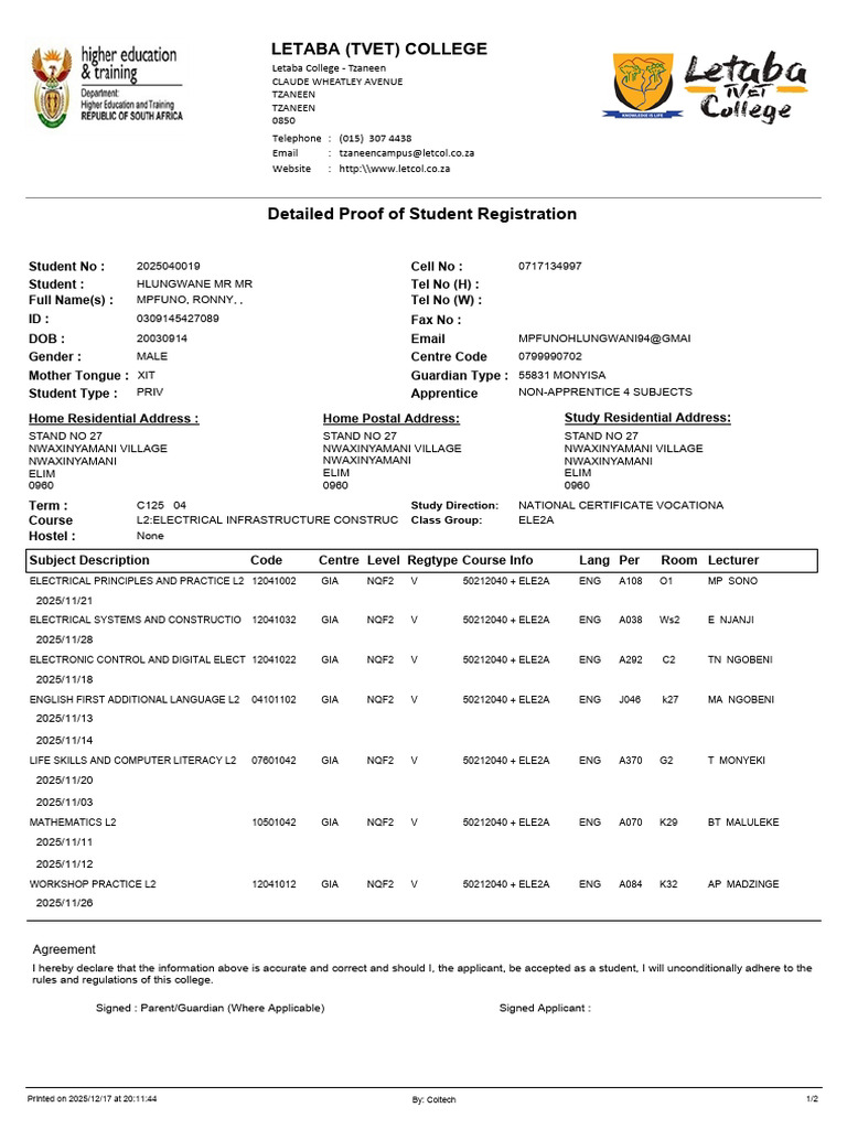 Proof of Registration - 8692242 | PDF