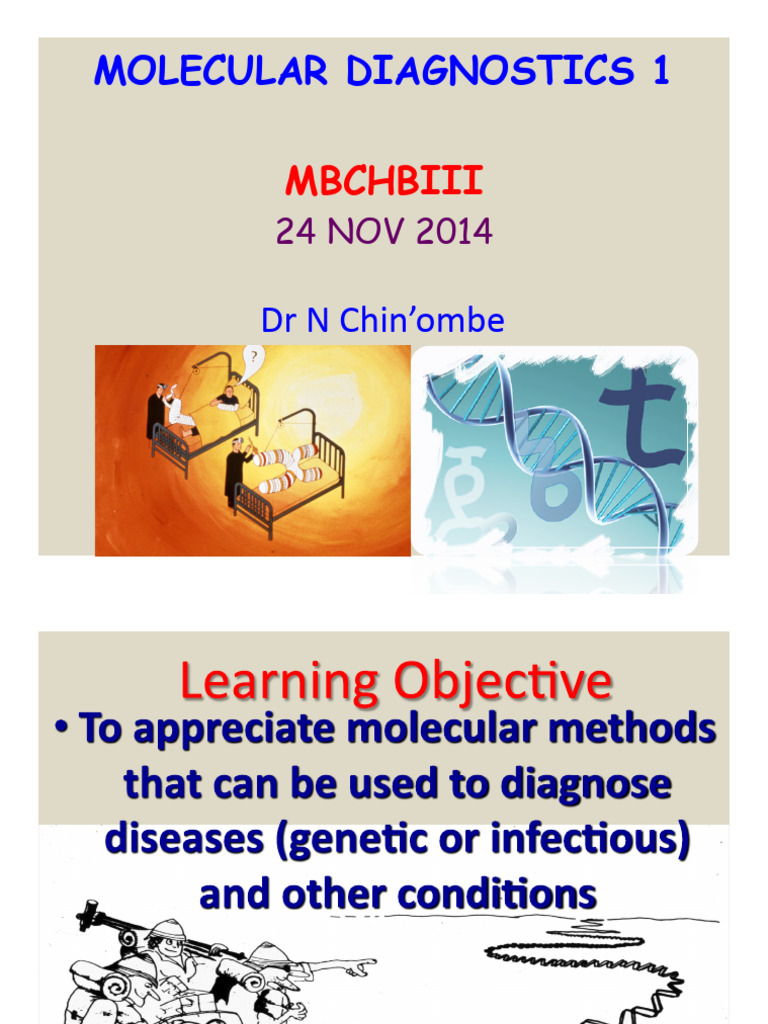 01 Molecular Diagnosis Lecture 1 | PDF | Gel Electrophoresis | Blot ...