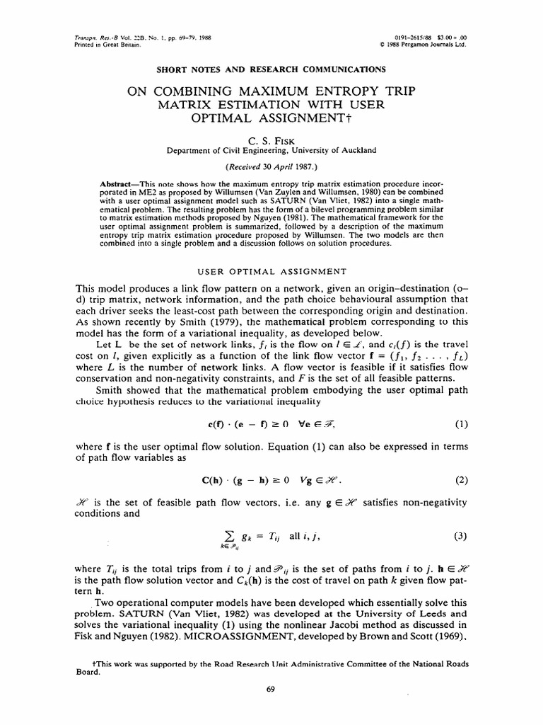 1988_fisk_On Combining Maximum Entropy Trip Matrix Estimation With User ...