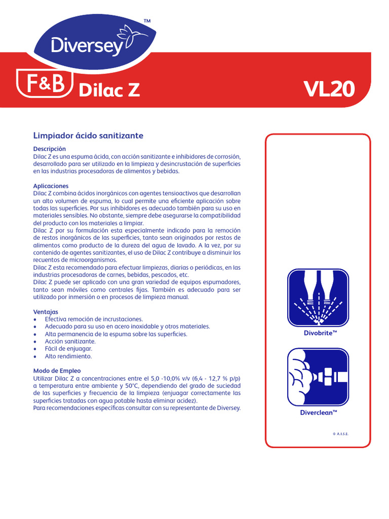 DILAC Z Ficha Tecnica | PDF | Materiales | Química