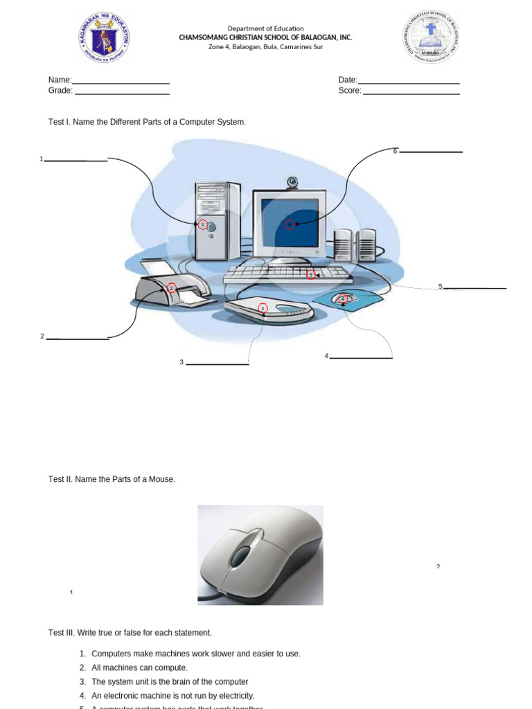 Quiz For Grade 2 | PDF