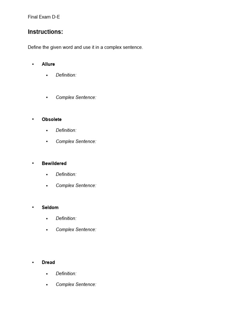 Final Exam | PDF