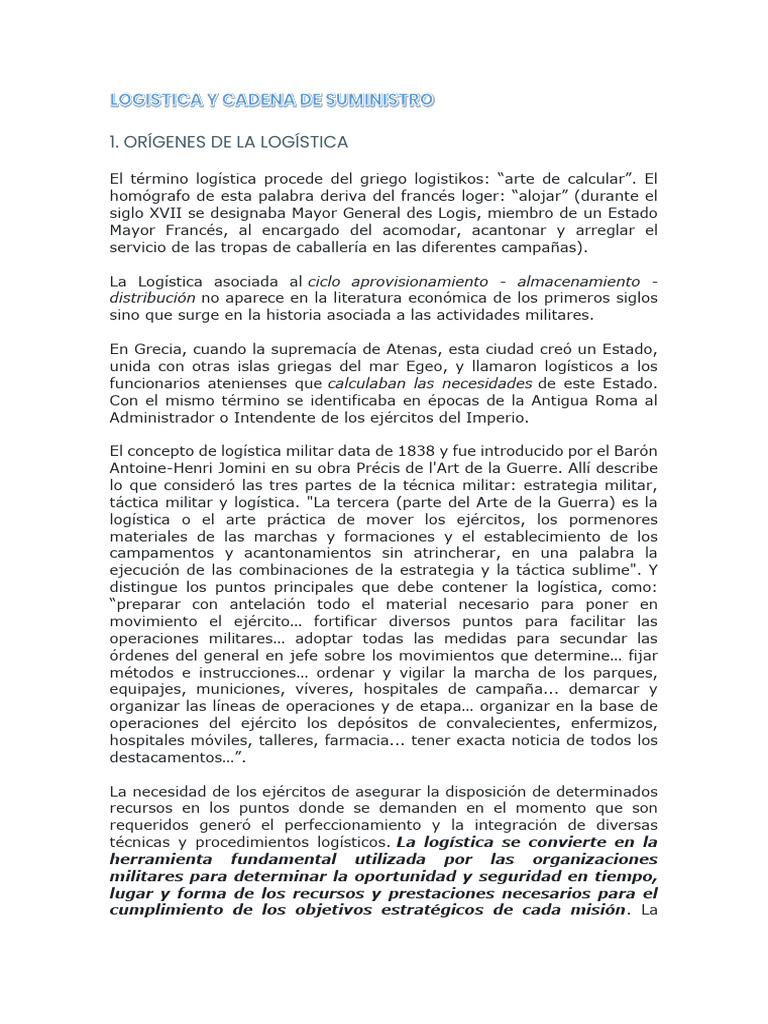Cadena de Suministro y Logistica 2 | PDF | Cadena de suministro | Logística