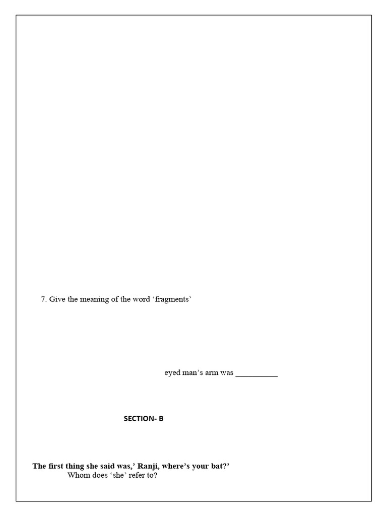 Class 8 E-2 Practice Paper | PDF