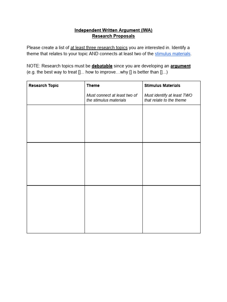 IWA Research Ideas (1) | PDF