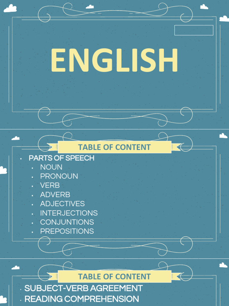 English Reviewer | PDF | Verb | Noun