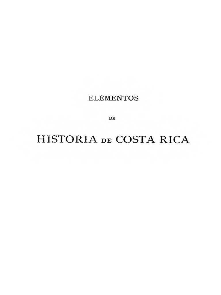 Elementos de Historia de Costa Rica | PDF | Costa Rica