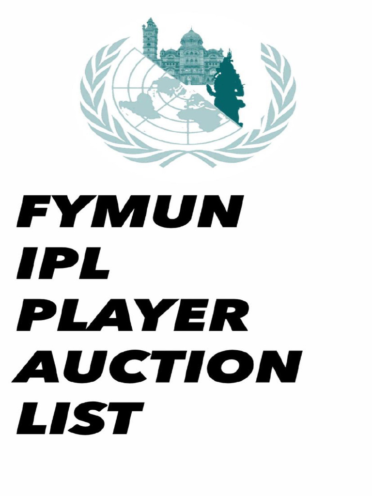 Fymun Ipl Player Auction List Updated | PDF | Team Sports | Summer Sports