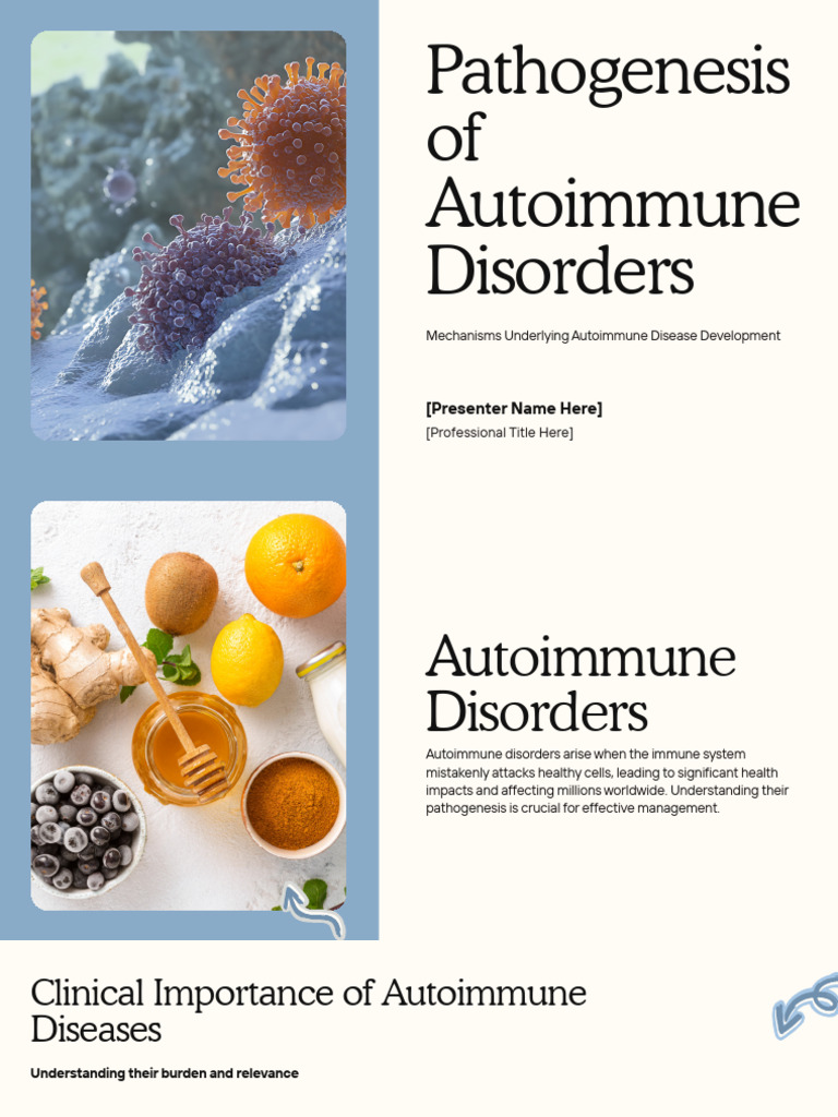 Presentation - Pathogenesis of Autoimmune Disorders 2 | PDF | Immune ...