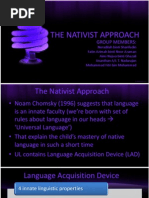 The Nativist Approach