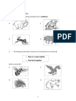 Science Test Year 6-Easy Level