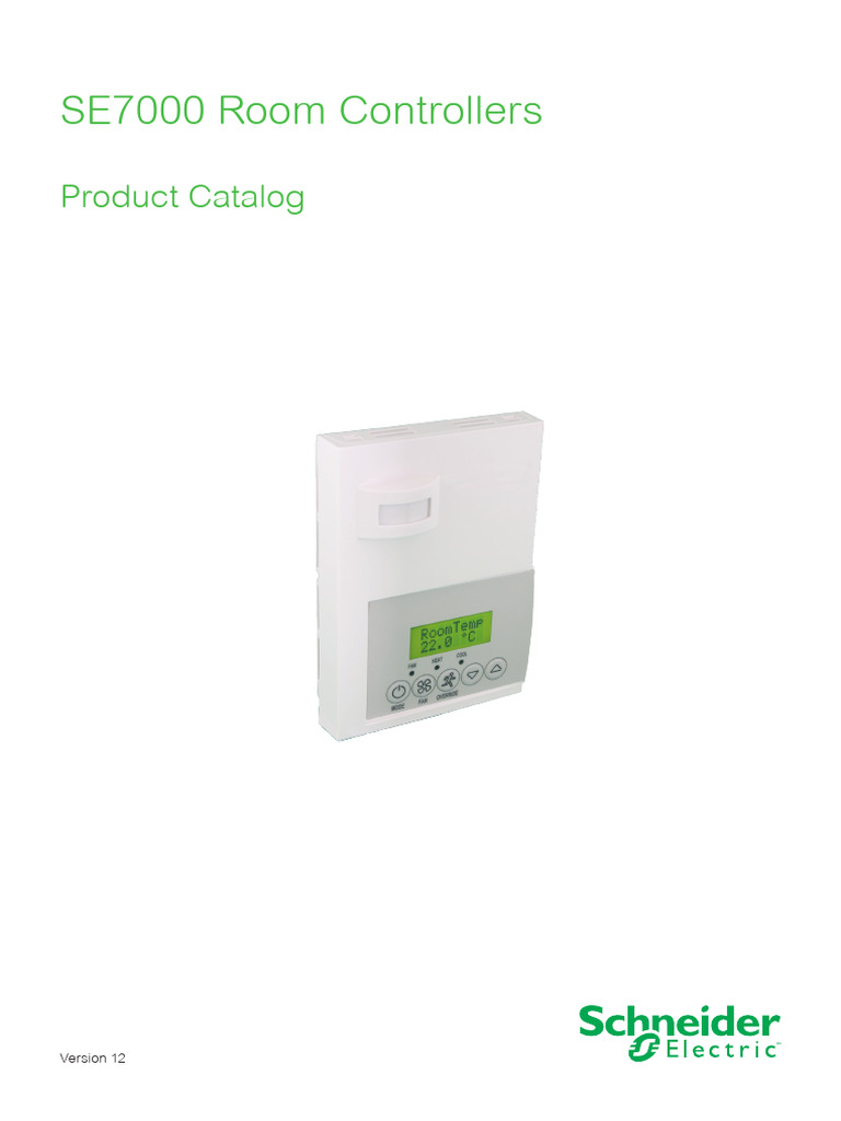 SE7000 Room Controllers - Catalog - Selection | PDF | Building Automation