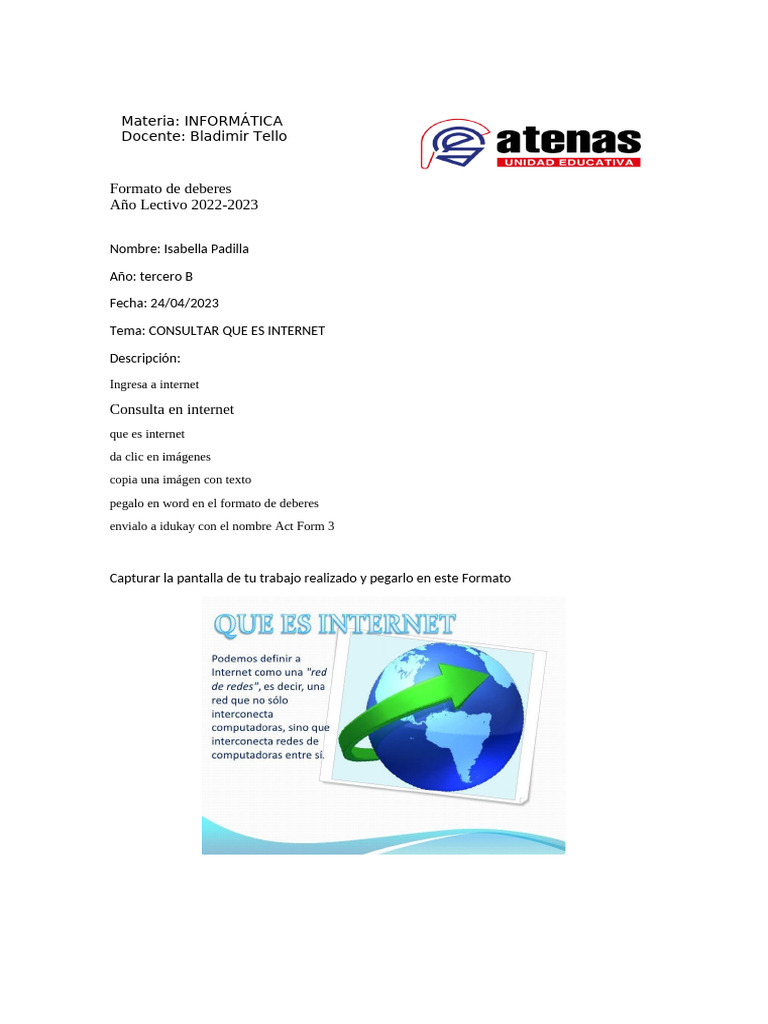 Act Form 3 | PDF