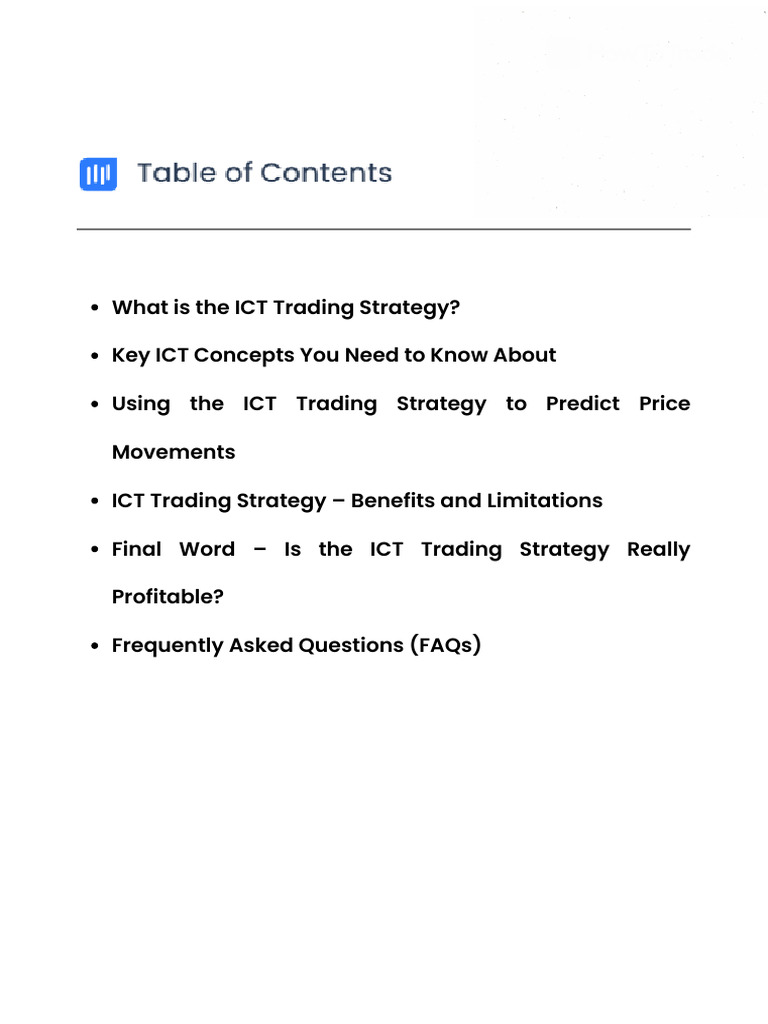 ICT Trading Strategy | PDF | Day Trading | Market Trend