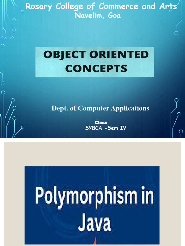 Unit2.2 OOC Polymrphisim.pptx | PDF | Method (Computer Programming ...