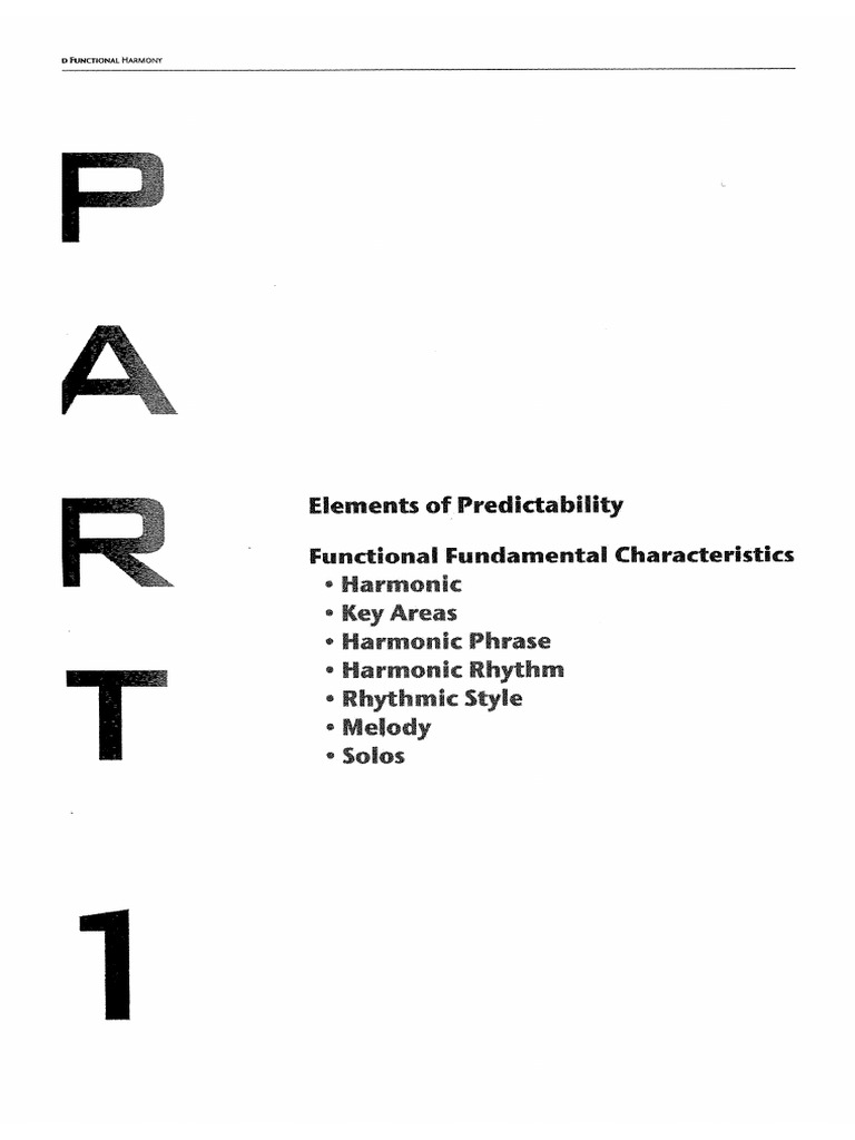 Functional Harmony Parte 1 | PDF