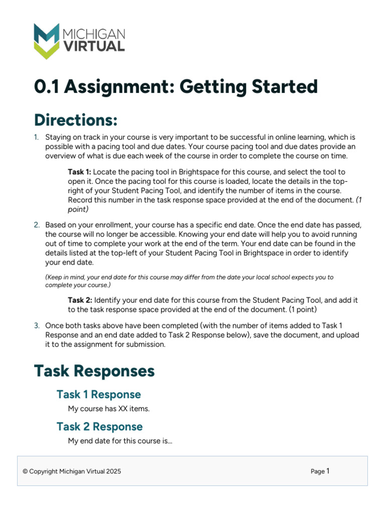 0.1 Assignment_ Getting Started (1) | PDF