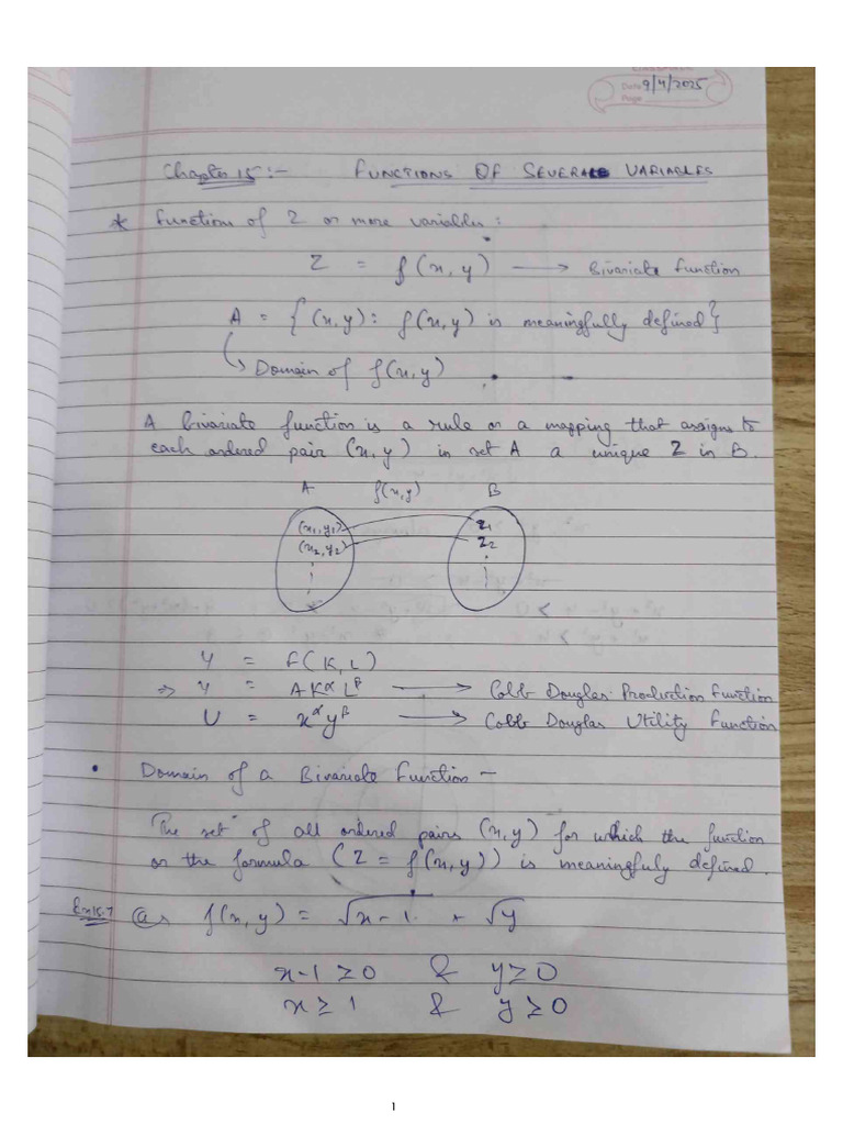 MME Functions of Multiple Variables | PDF