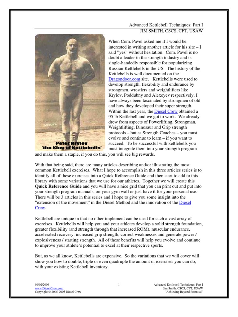 Advanced KB Manual | PDF | Wellness
