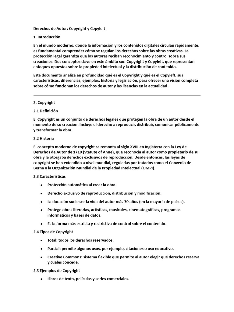 Derechos de Autor | PDF | Software libre | Derechos de autor