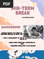Analyzing Grief in Heaney's Midterm Break | PDF | Grief | Poetry