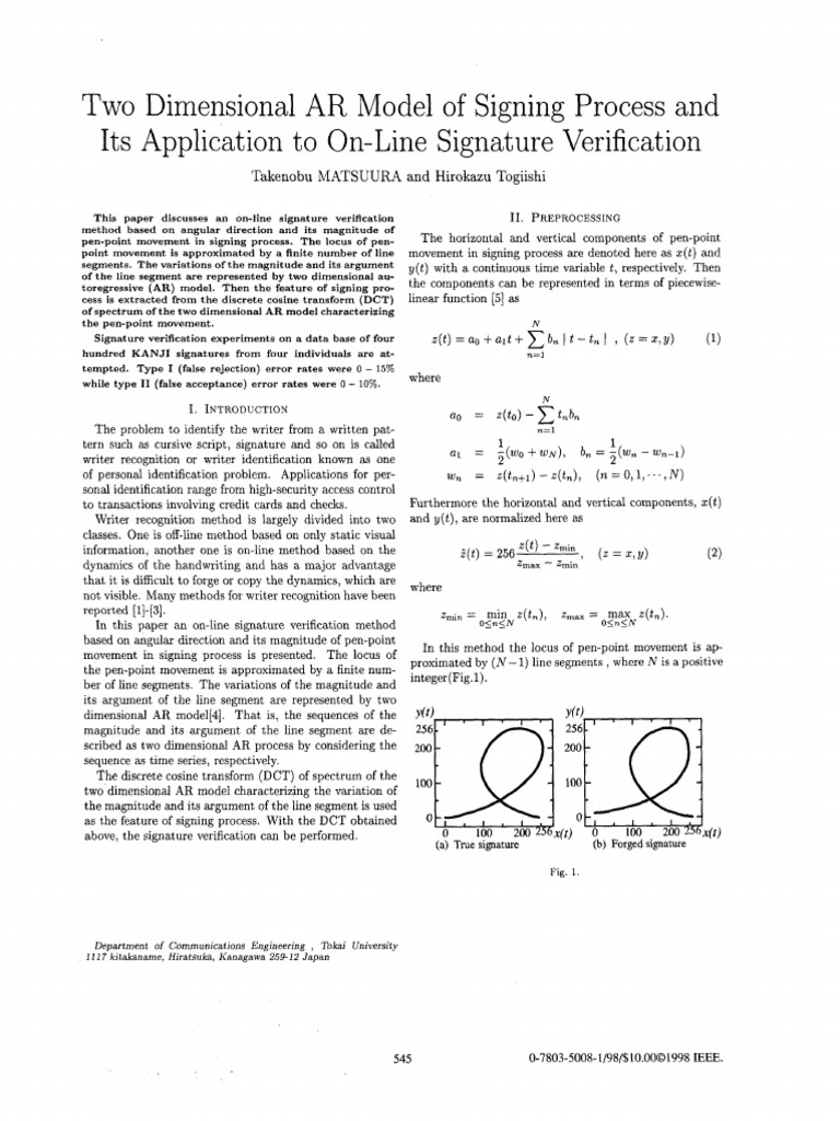 Two Dimensional AR Model of Signing Process and Its Application to ...