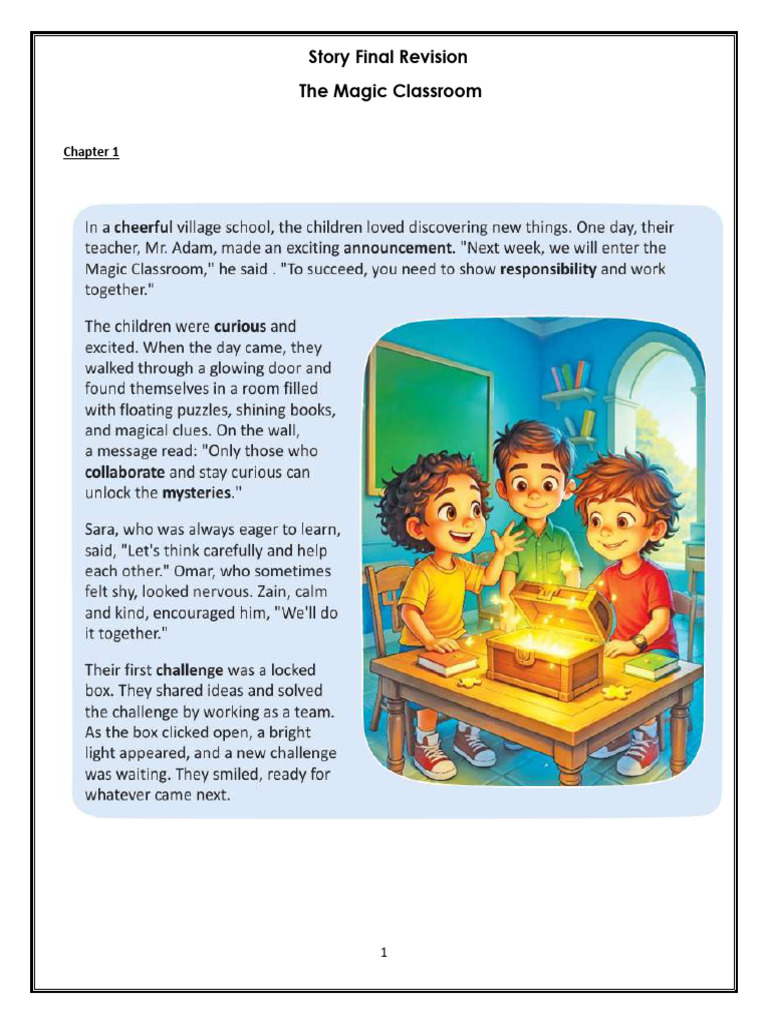 First Prep First Term Story Final Revision | PDF