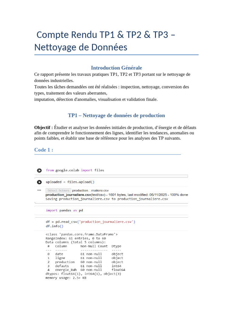 Compte Rendu TP123 | PDF | Fichier informatique | Informatique