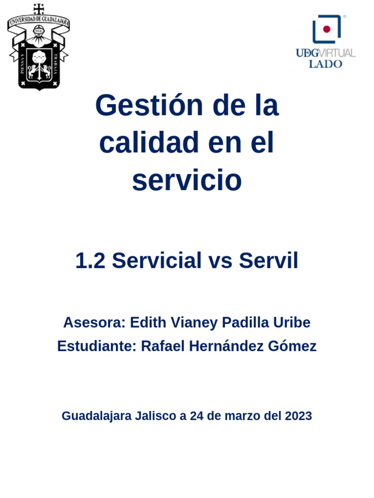 1.2 Servicial Vs Servil | PDF