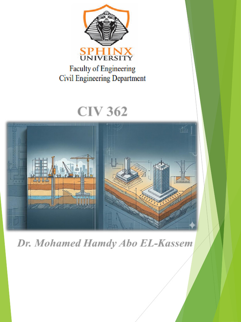 Geotechnical 3 - Lecture 1 - 2026 | PDF