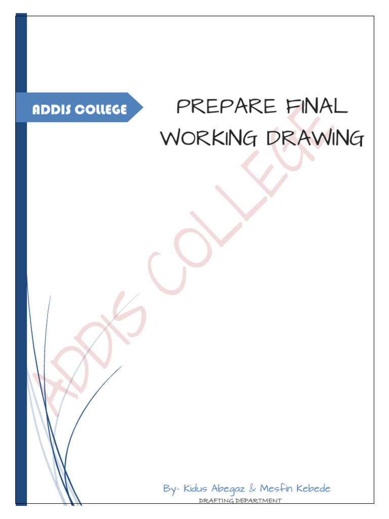 Prepare Final Working Drawing | PDF | Roof | Door