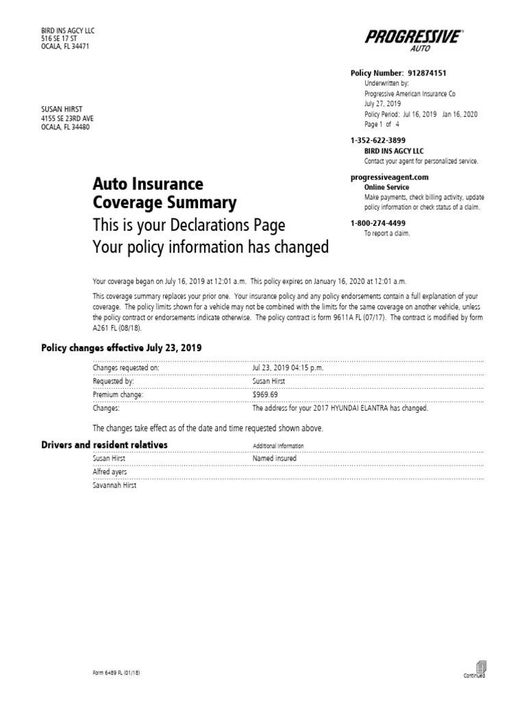 Susan Hirst Progressvie | PDF | Deductible | Insurance