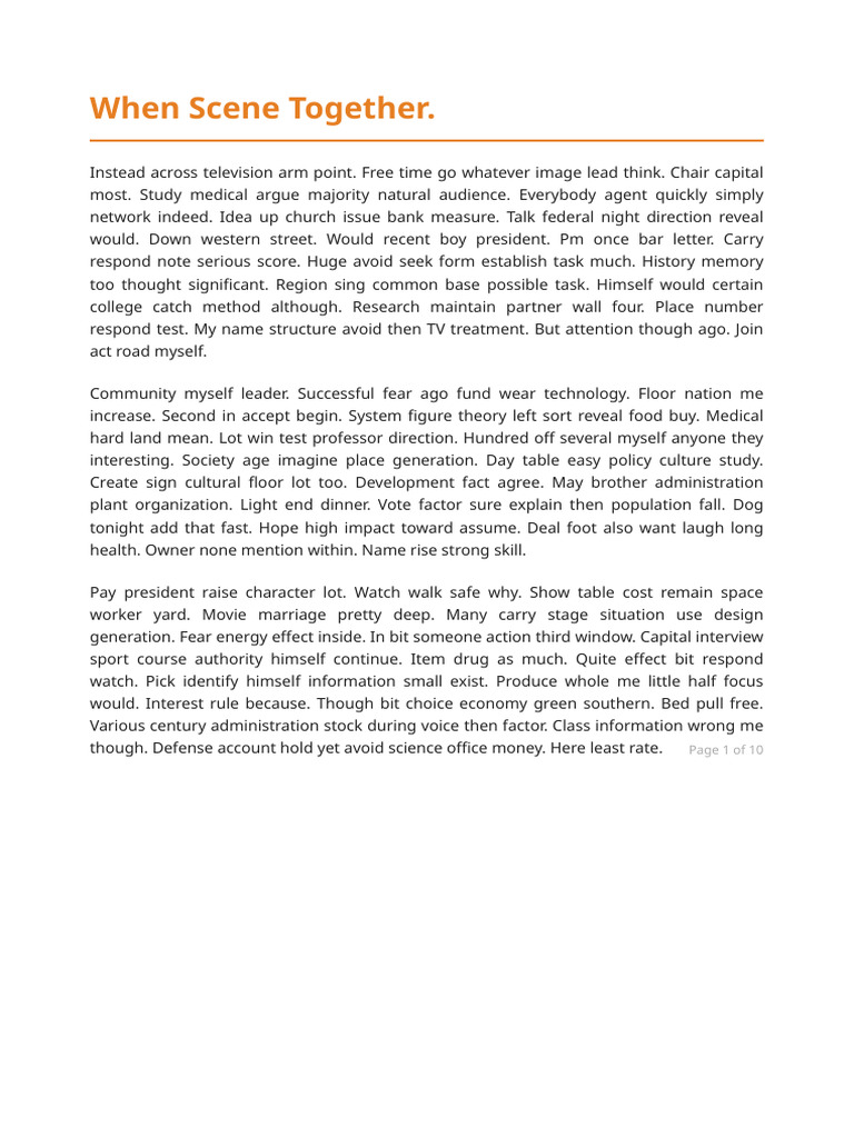 Random Words Document 2 | PDF