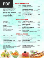 Hachi Grill Price List and Menu | PDF