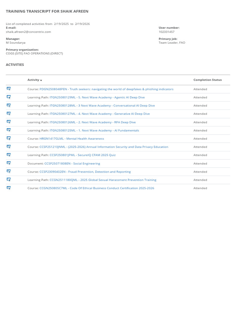 TrainingTranscripts 21965e2e 18c2 4be4 8ffe 57eddcc566fa | PDF