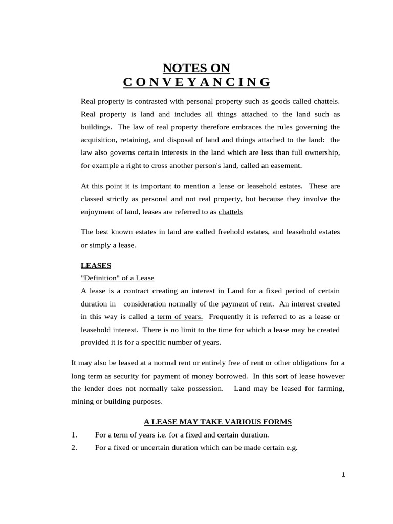 Conveyancing Handbook (Edited) | PDF | Mortgage Law | Leasehold Estate