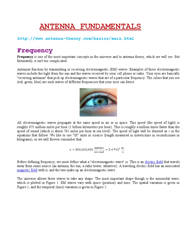 Antenna Fundamentals PDF Antenna (Radio) Polarization (Waves)