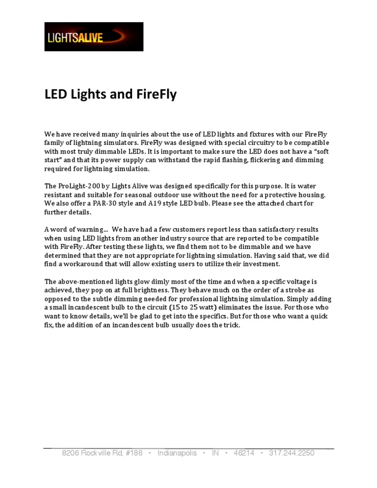 LEDs & FireFly | PDF | Technology & Engineering