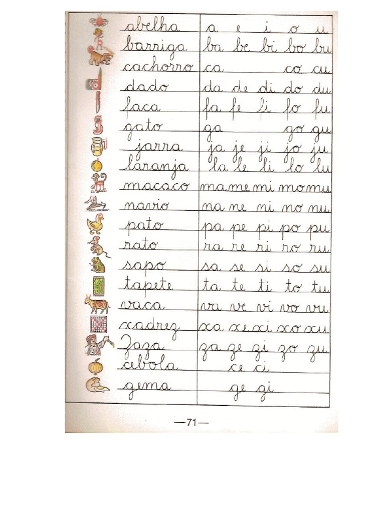 071 (1) .Silabas Cursivas | PDF