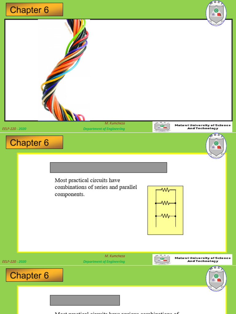 LECTURE 6 -Series & Parallel Arrangement | PDF | Electrical Circuits ...